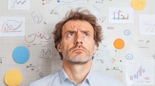 Confused and frustrated business owner and marketer